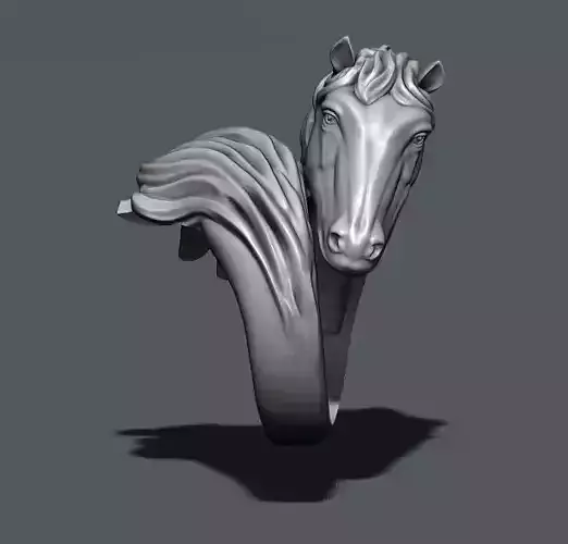 Horse ring 3D print model