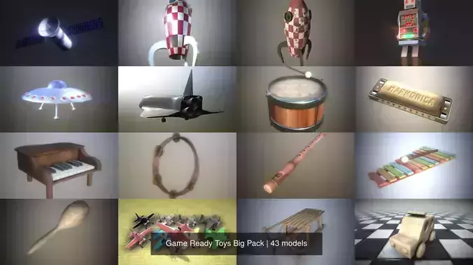 Game Ready Toys Big Pack 3D Model Collection