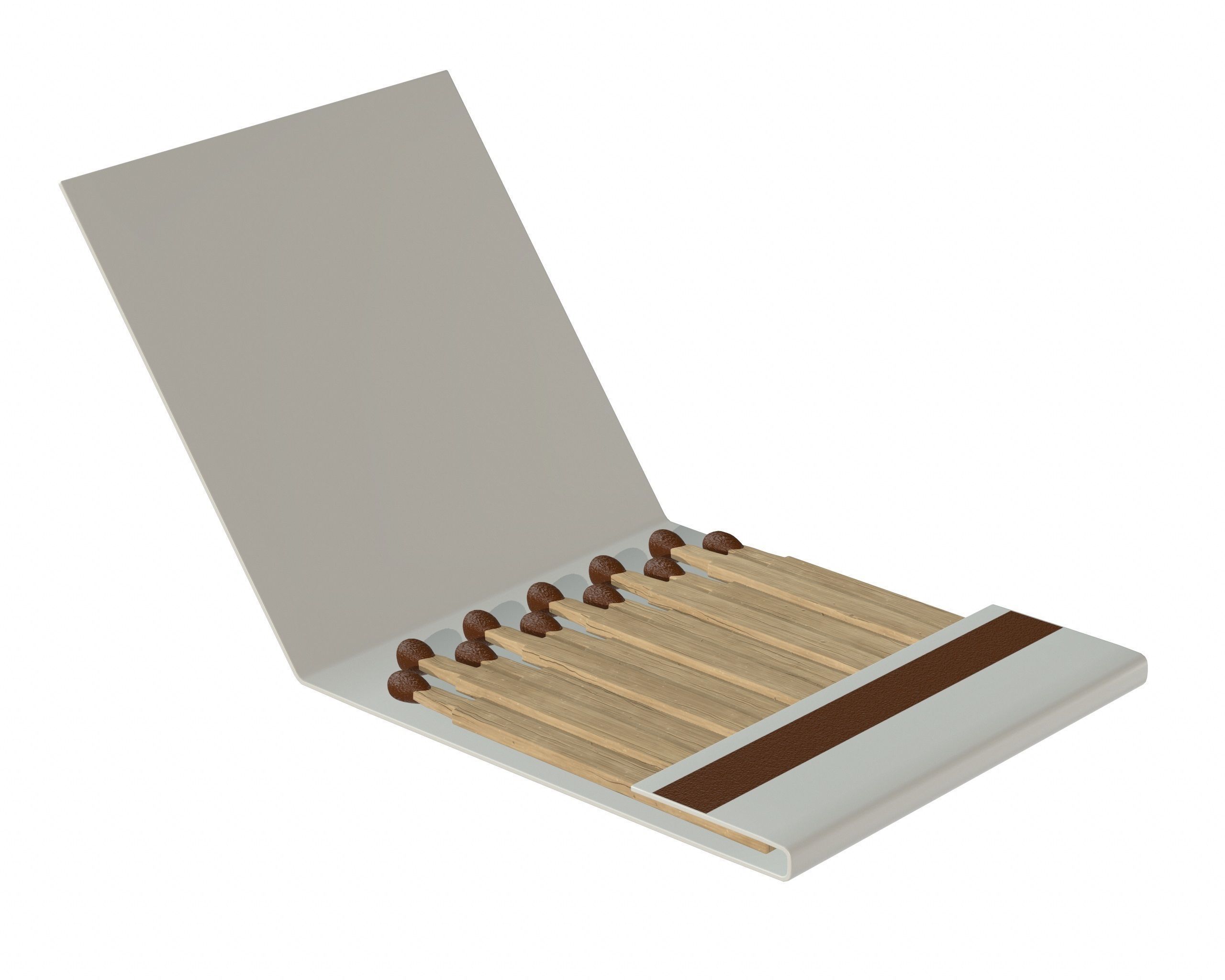 Slim Matches 02 3D model_2