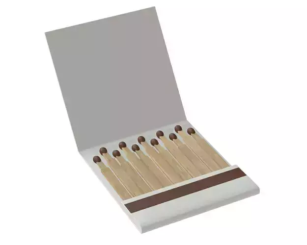 Slim Matches 02 3D model