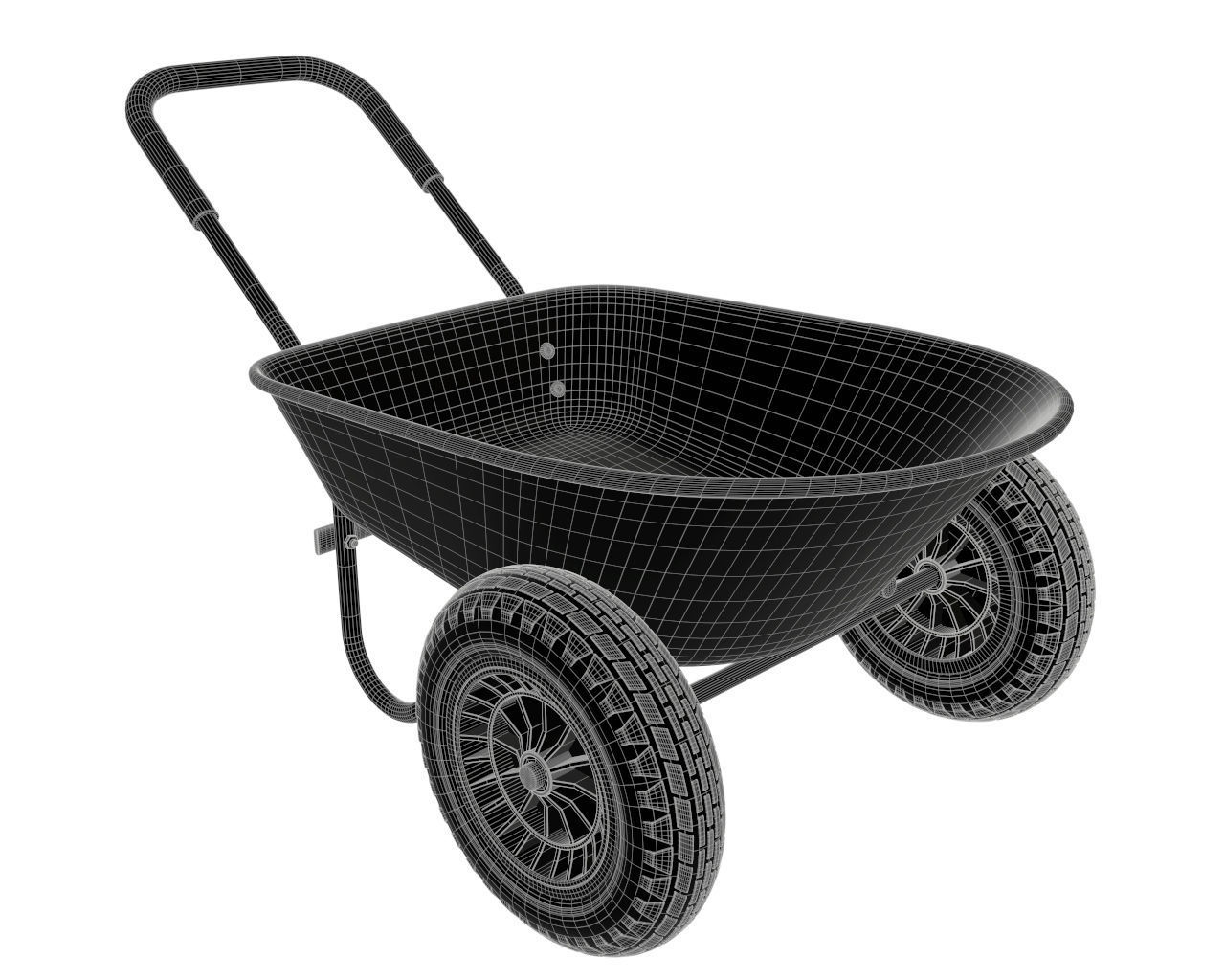 Wheelbarrow 01 3D model_1