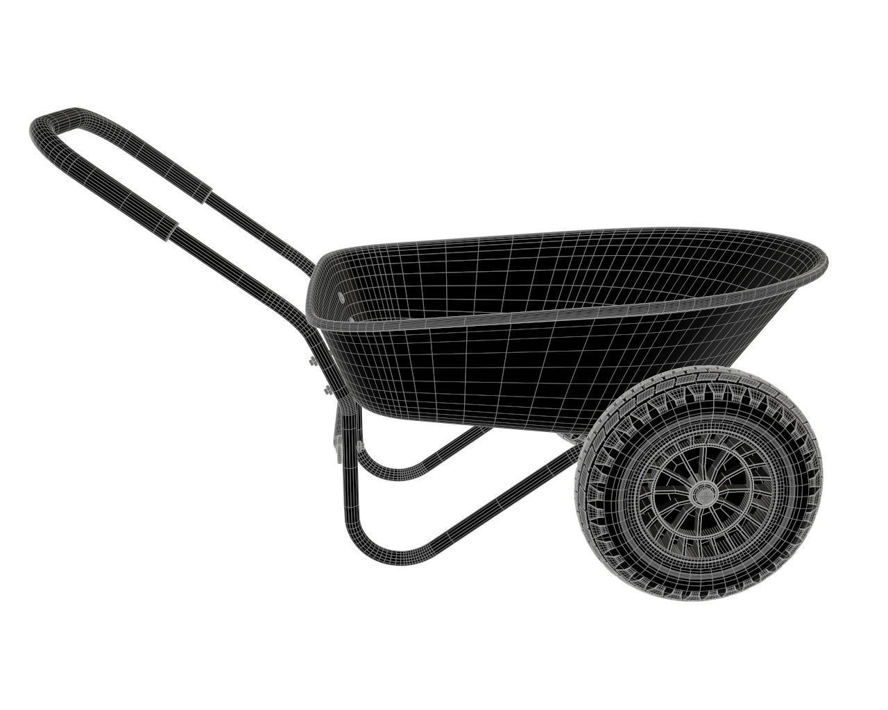 Wheelbarrow 01 3D model_2