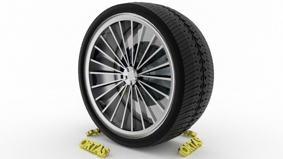 ORTAS CAR WHEEL RIM 86-87-88-89-90 GAME READY WHEEL 3D Model Collection_25