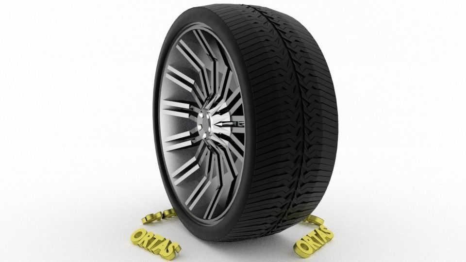 ORTAS CAR WHEEL RIM 86-87-88-89-90 GAME READY WHEEL 3D Model Collection_11