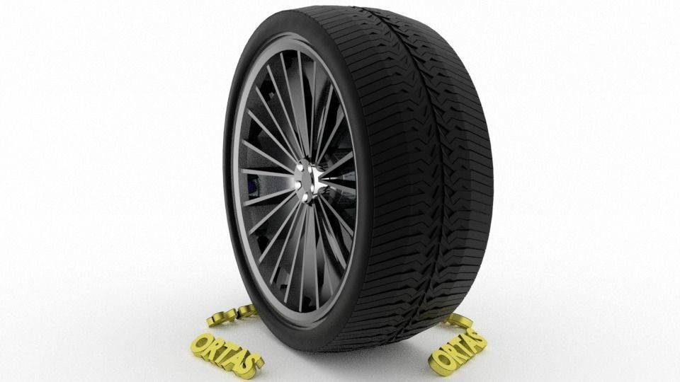 ORTAS CAR WHEEL RIM 86-87-88-89-90 GAME READY WHEEL 3D Model Collection_20