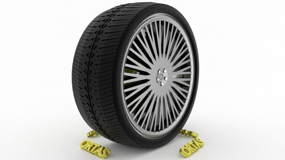 ORTAS CAR WHEEL RIM 86-87-88-89-90 GAME READY WHEEL 3D Model Collection_26