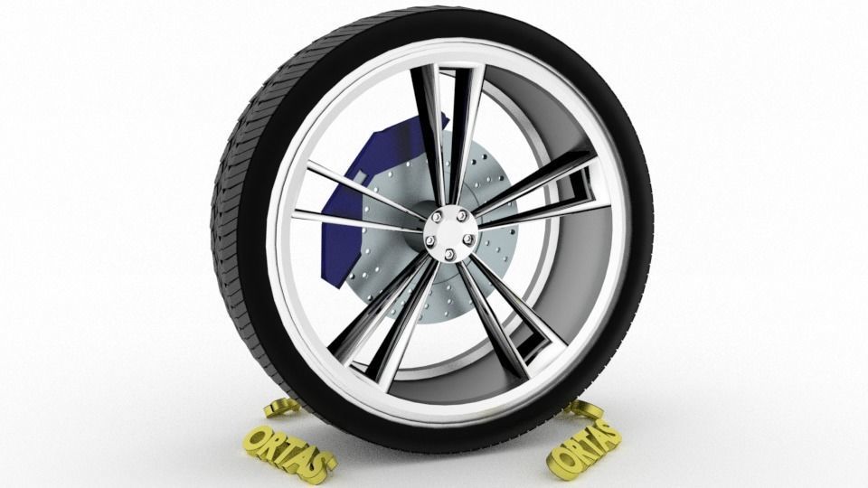 ORTAS CAR WHEEL RIM 86-87-88-89-90 GAME READY WHEEL 3D Model Collection_48