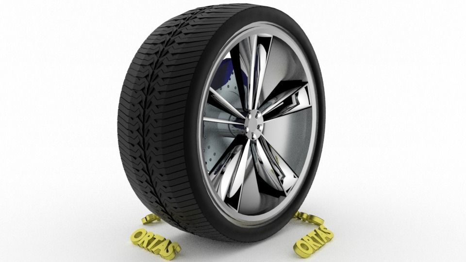 ORTAS CAR WHEEL RIM 86-87-88-89-90 GAME READY WHEEL 3D Model Collection_46