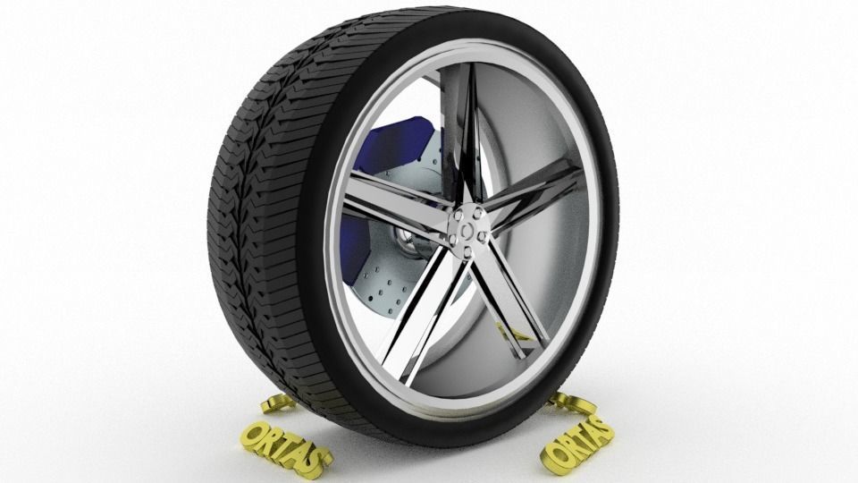 ORTAS CAR WHEEL RIM 86-87-88-89-90 GAME READY WHEEL 3D Model Collection_37