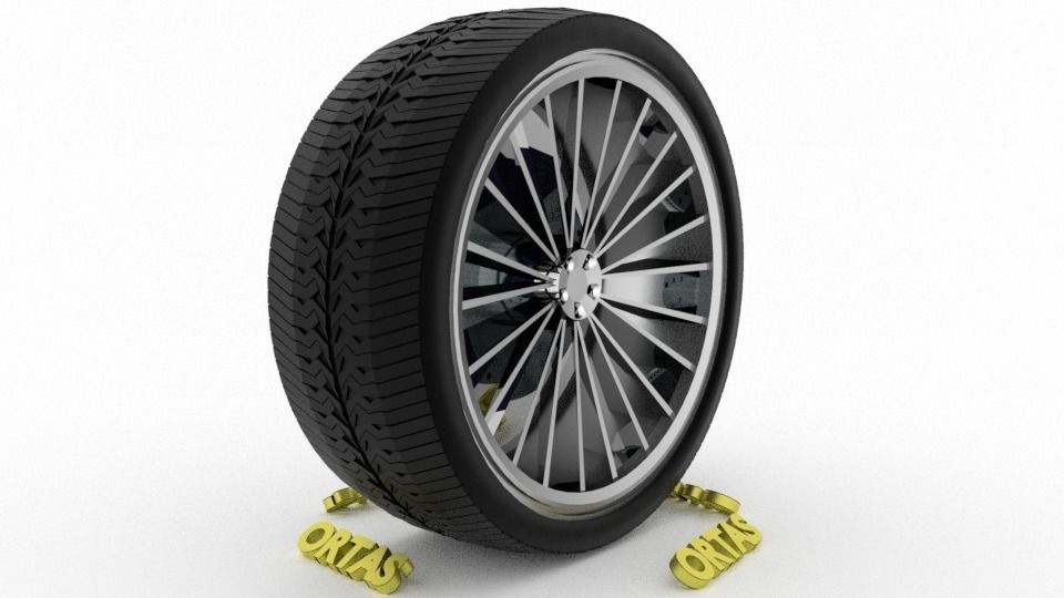 ORTAS CAR WHEEL RIM 86-87-88-89-90 GAME READY WHEEL 3D Model Collection_16
