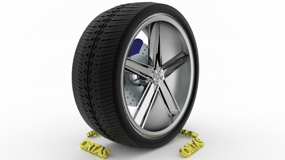 ORTAS CAR WHEEL RIM 86-87-88-89-90 GAME READY WHEEL 3D Model Collection_36