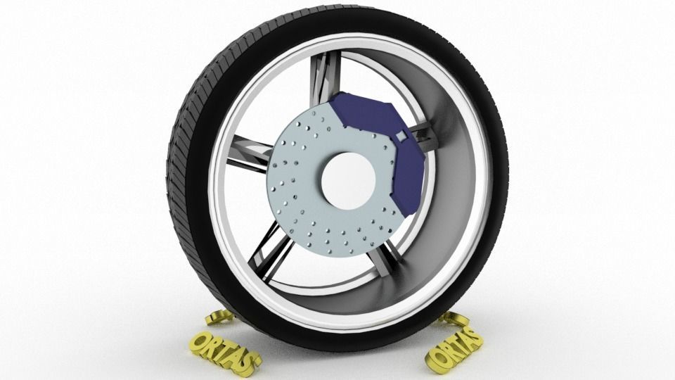 ORTAS CAR WHEEL RIM 86-87-88-89-90 GAME READY WHEEL 3D Model Collection_40