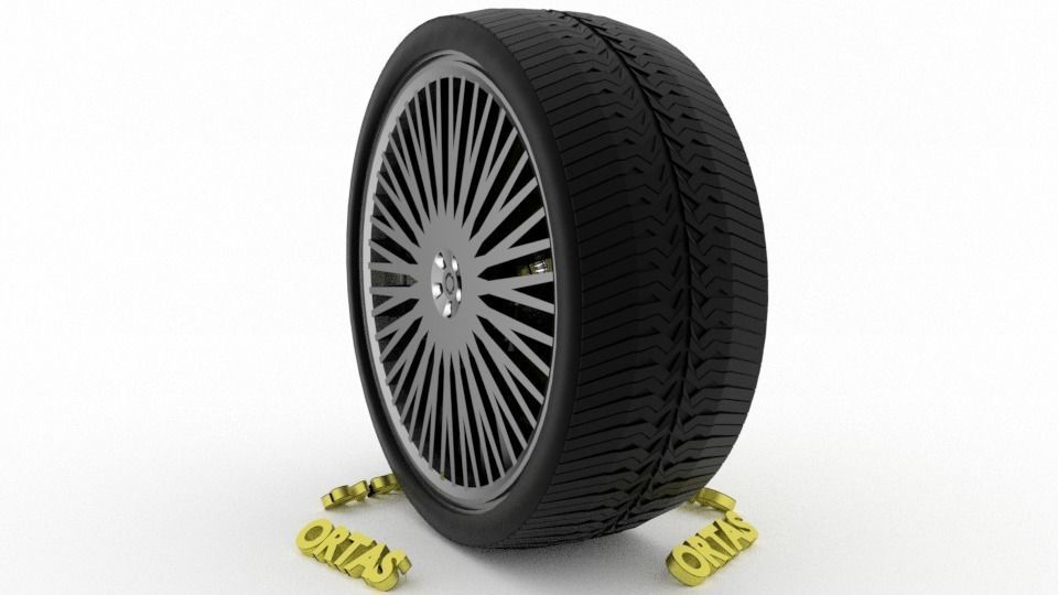 ORTAS CAR WHEEL RIM 86-87-88-89-90 GAME READY WHEEL 3D Model Collection_31