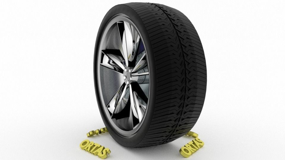 ORTAS CAR WHEEL RIM 86-87-88-89-90 GAME READY WHEEL 3D Model Collection_52