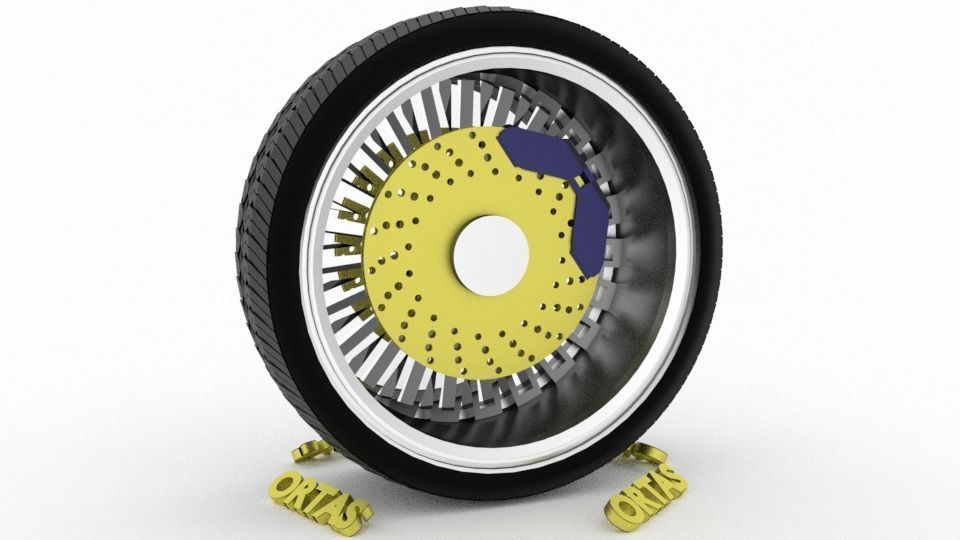 ORTAS CAR WHEEL RIM 86-87-88-89-90 GAME READY WHEEL 3D Model Collection_33