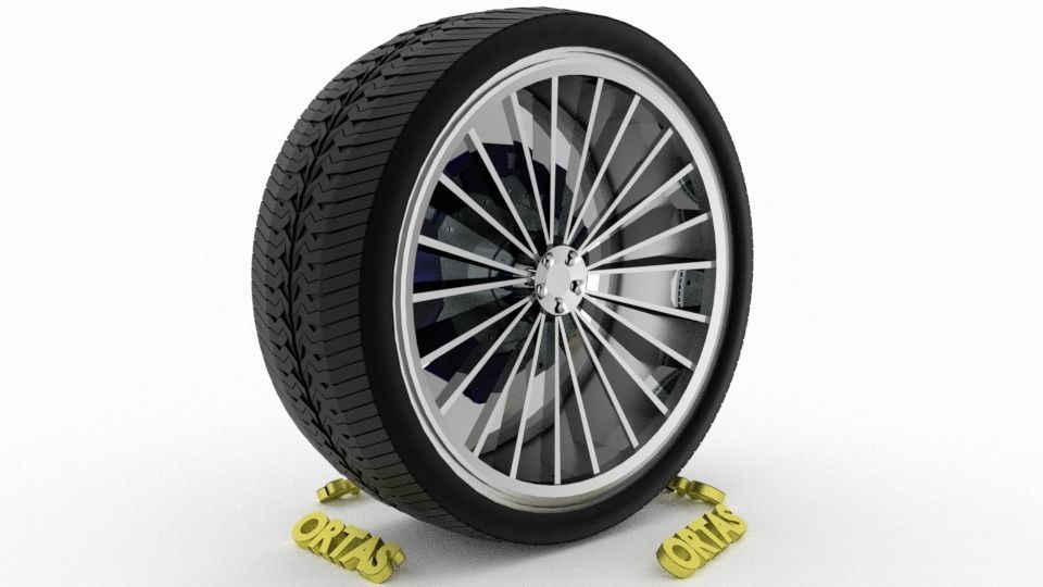 ORTAS CAR WHEEL RIM 86-87-88-89-90 GAME READY WHEEL 3D Model Collection_17