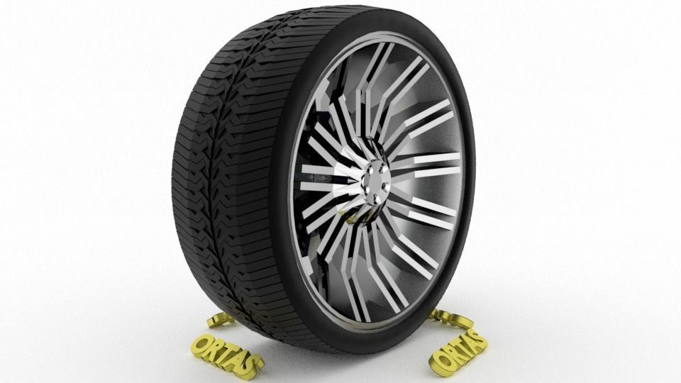 ORTAS CAR WHEEL RIM 86-87-88-89-90 GAME READY WHEEL 3D Model Collection_6