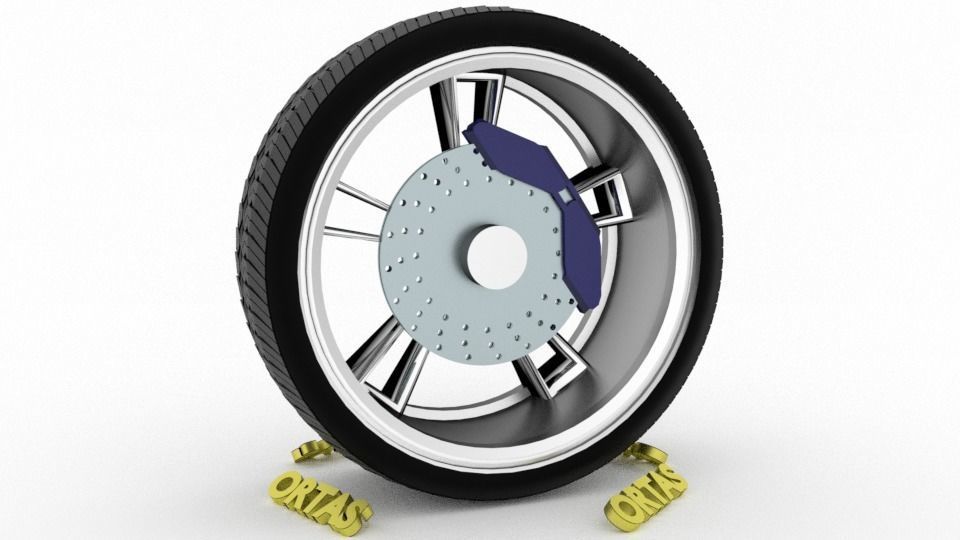 ORTAS CAR WHEEL RIM 86-87-88-89-90 GAME READY WHEEL 3D Model Collection_54