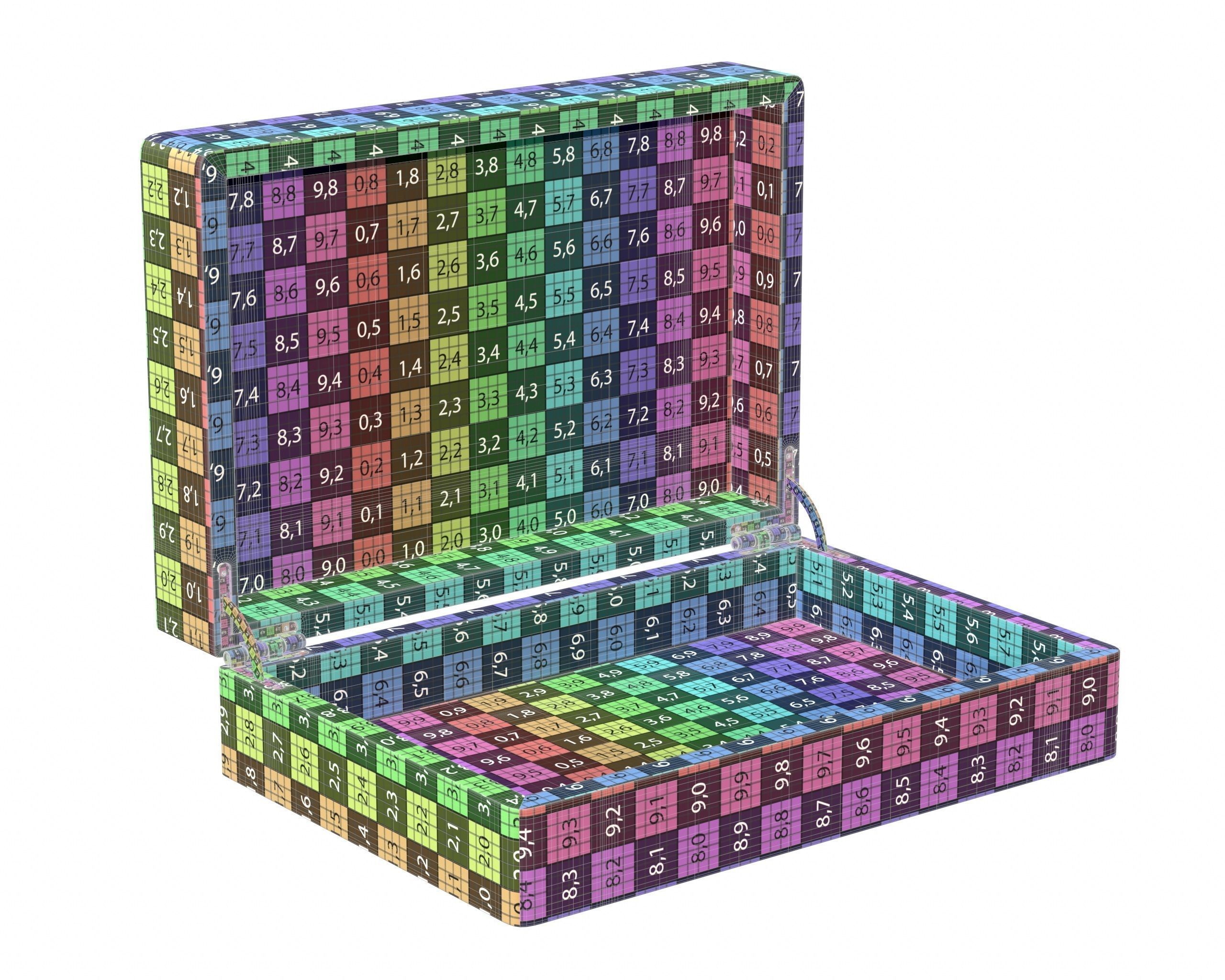 Wood Box Opened 3D model_7