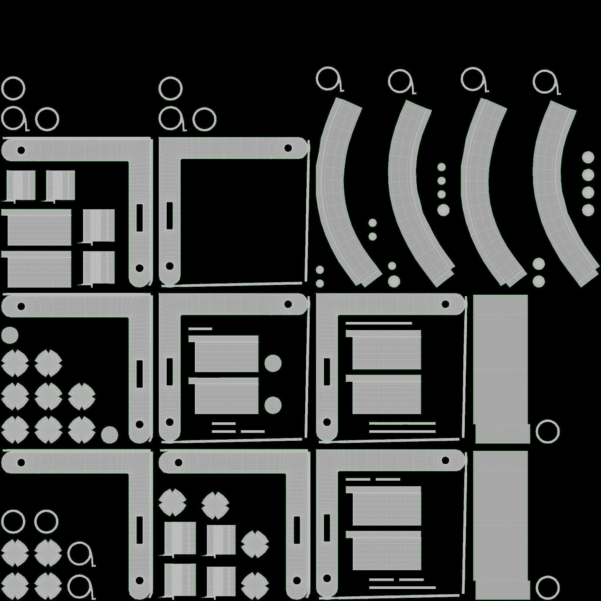 Wood Box Opened 3D model_10