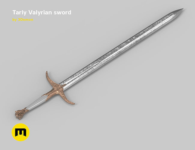 Tarly Valyrian sword 3D print model
