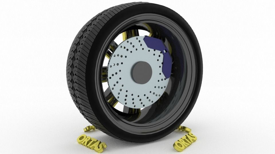 ORTAS CAR WHEEL RIM 96-97-98-99-100 GAME READY WHEEL 3D Model Collection_15