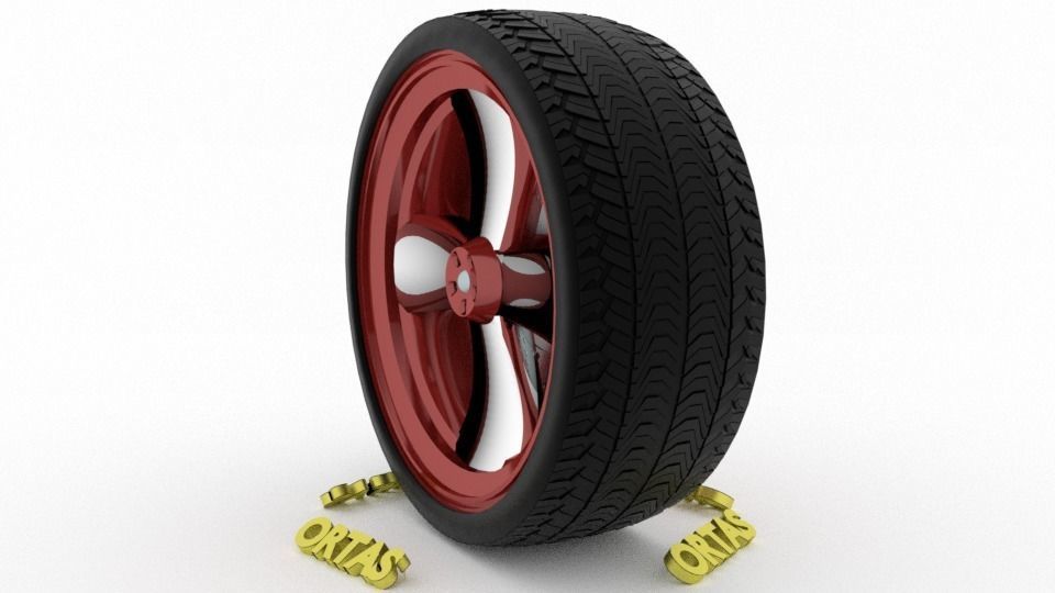 ORTAS CAR WHEEL RIM 96-97-98-99-100 GAME READY WHEEL 3D Model Collection_53