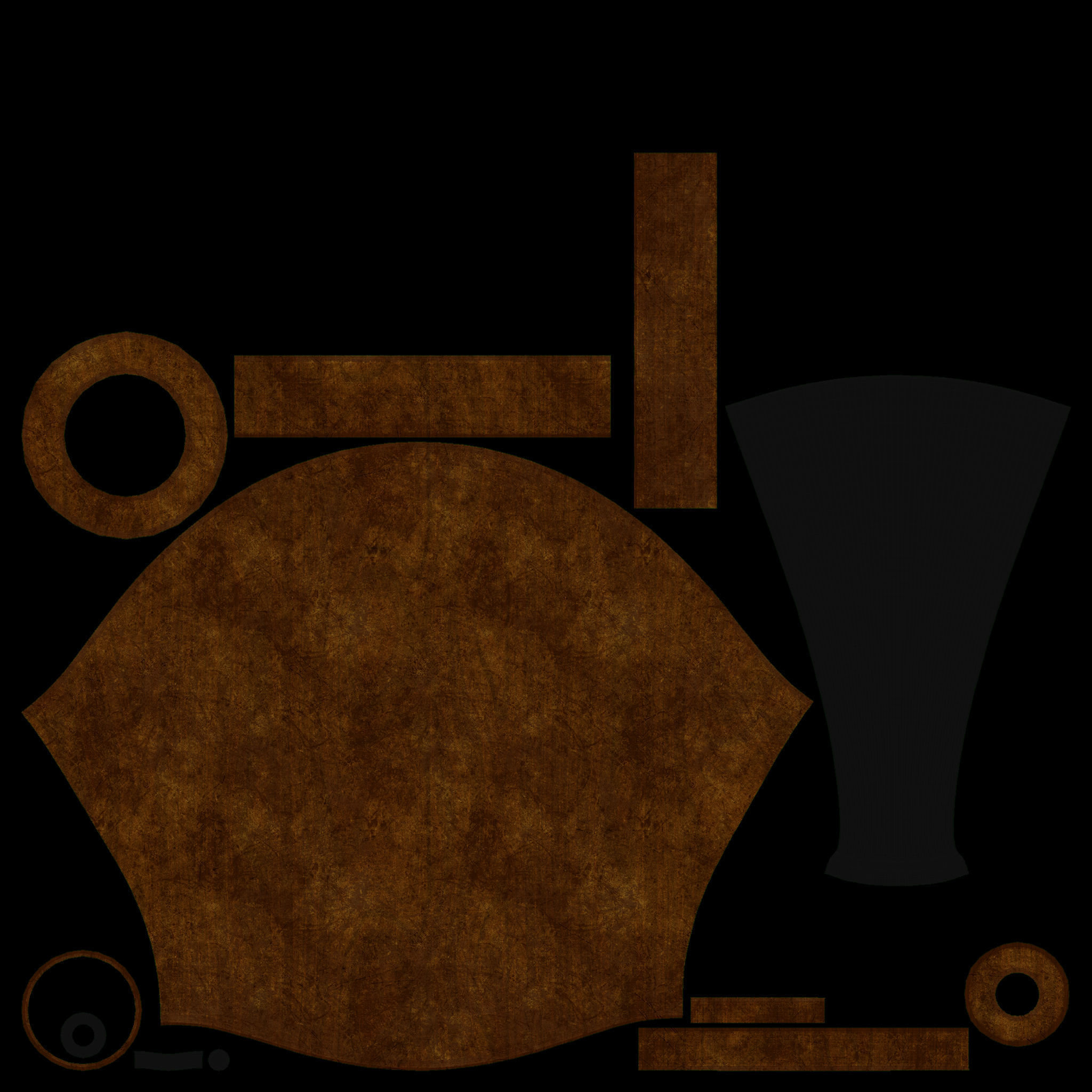 Wood Pipe 3D model_7