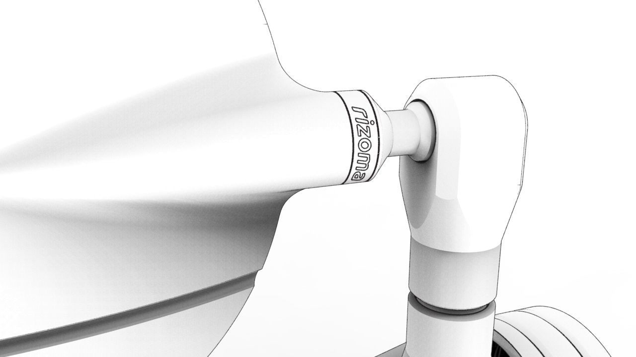 Rizoma Spy-R Bar End Mirror 3D model_5