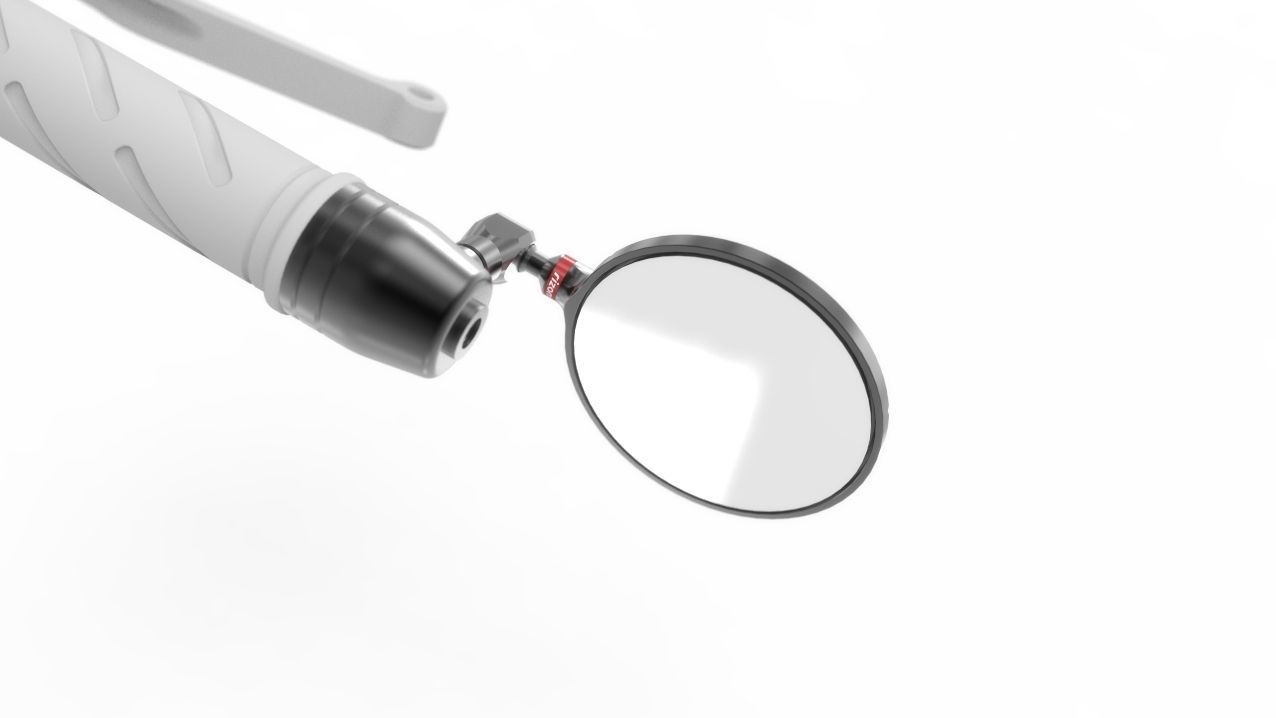 Rizoma Spy-R Bar End Mirror 3D model_2