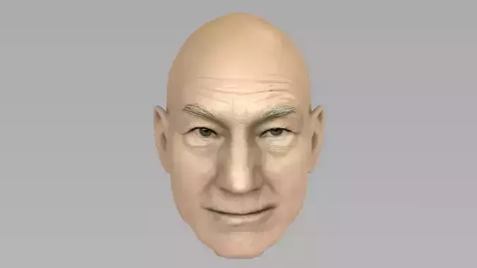 Patrick Stewart  3D model