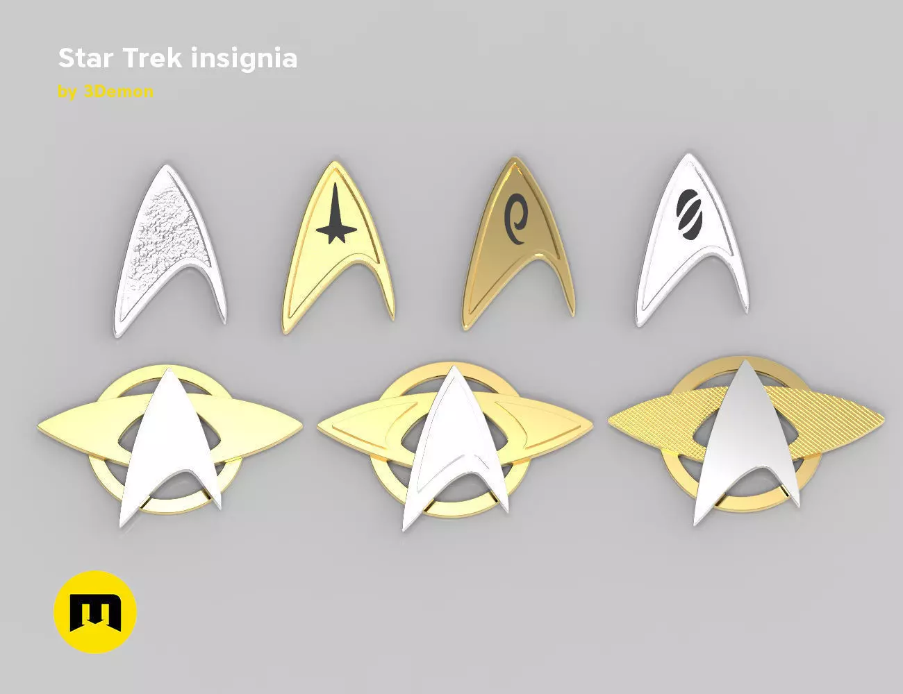 Star Trek insignia 3D print model