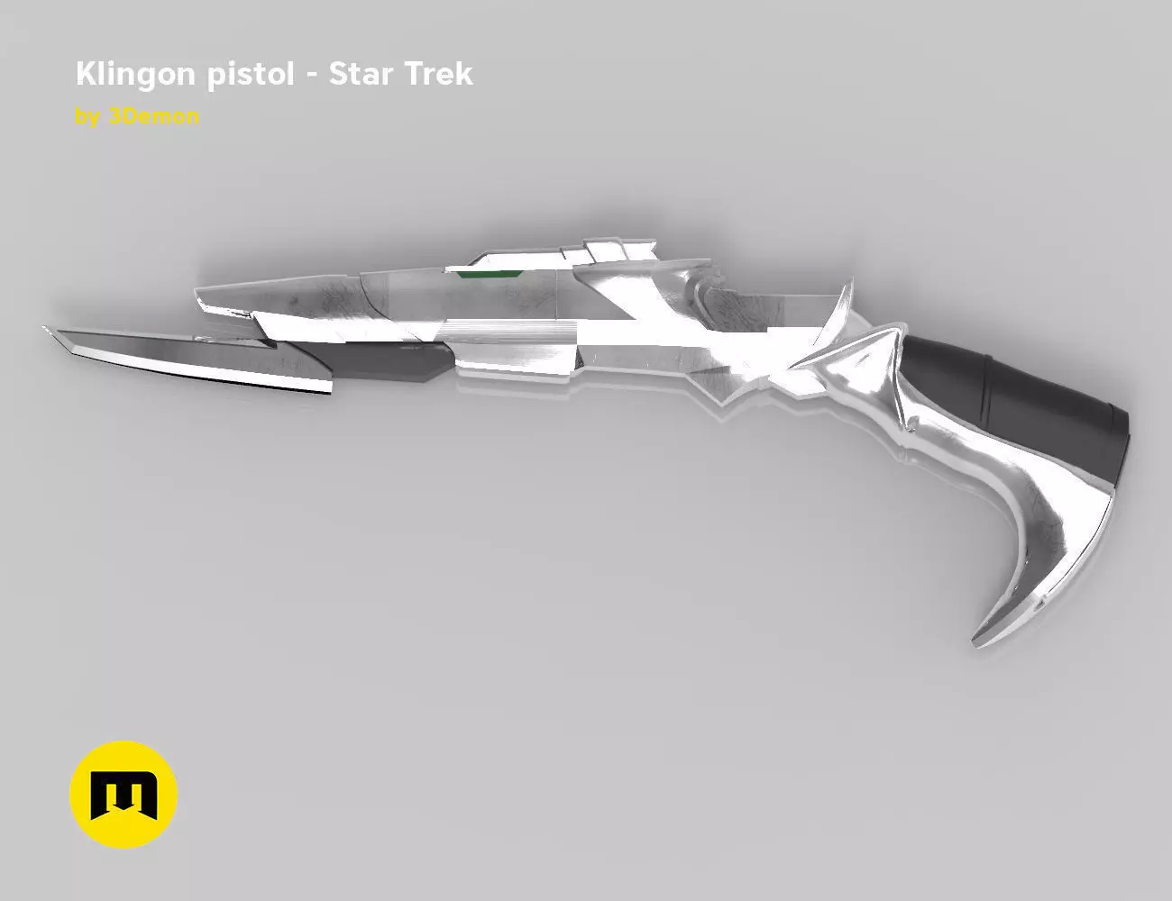 Klingon pistol 3D print model