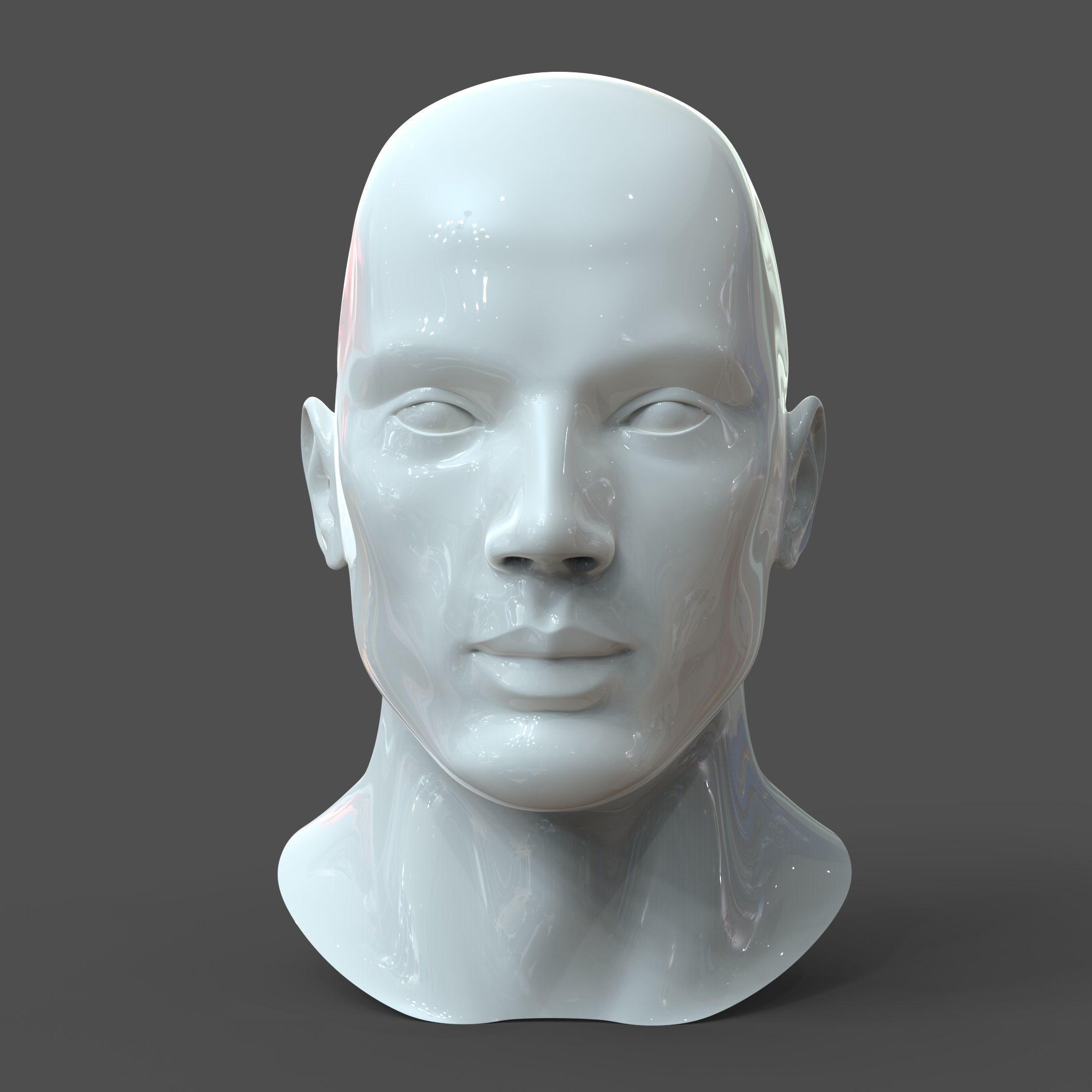 CAD Male Head Model M2P1D0V1head 3D model_2