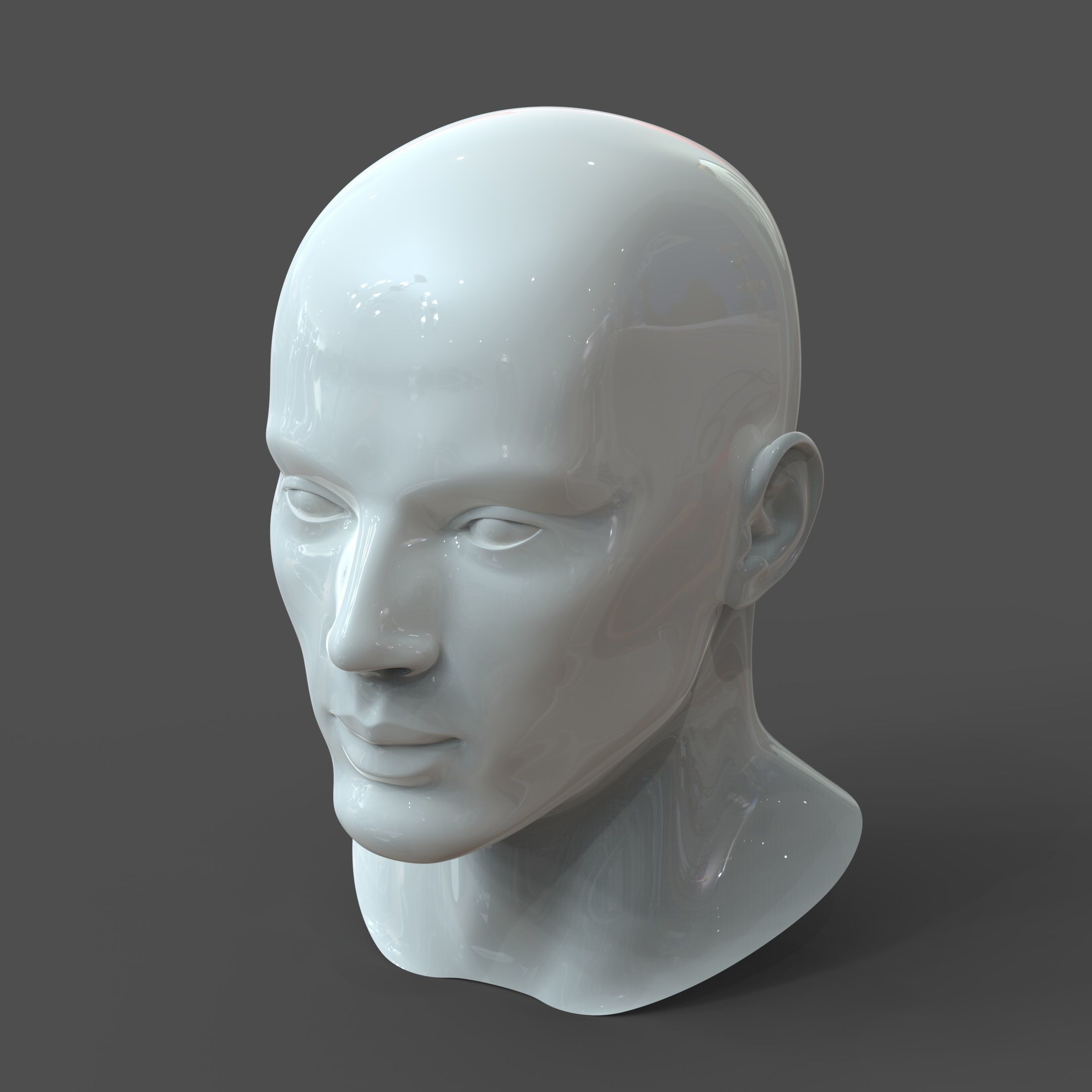 CAD Male Head Model M2P1D0V1head 3D model_1