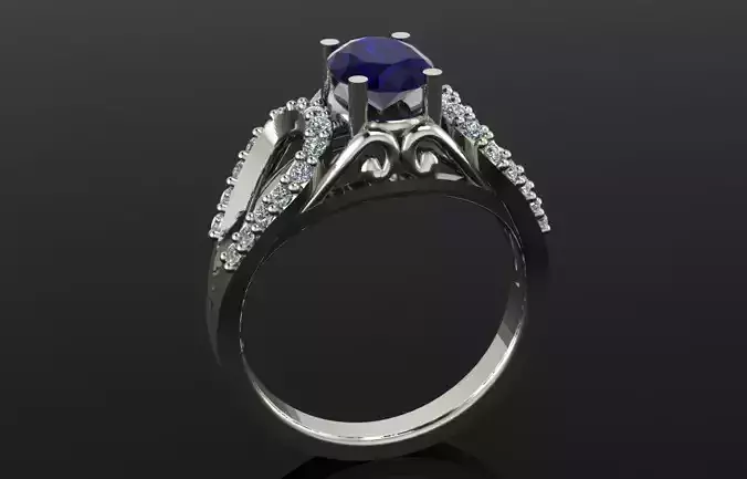 oval sapphire solitaire ring