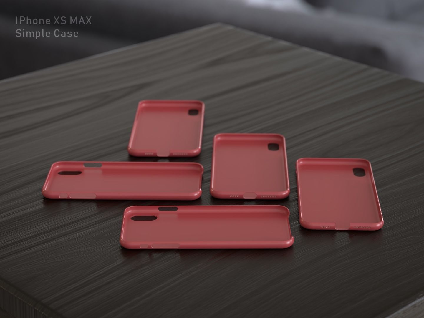 IPhone XS MAX Case 3D print model_5