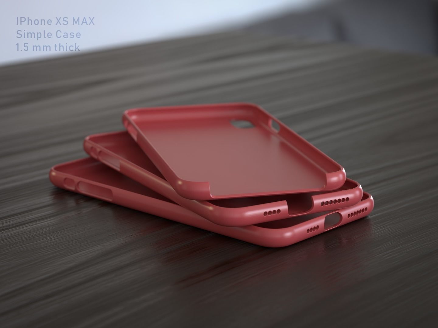 IPhone XS MAX Case 3D print model_1