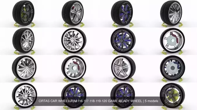 ORTAS CAR WHEEL RIM 116-117-118-119-120 GAME READY WHEEL
