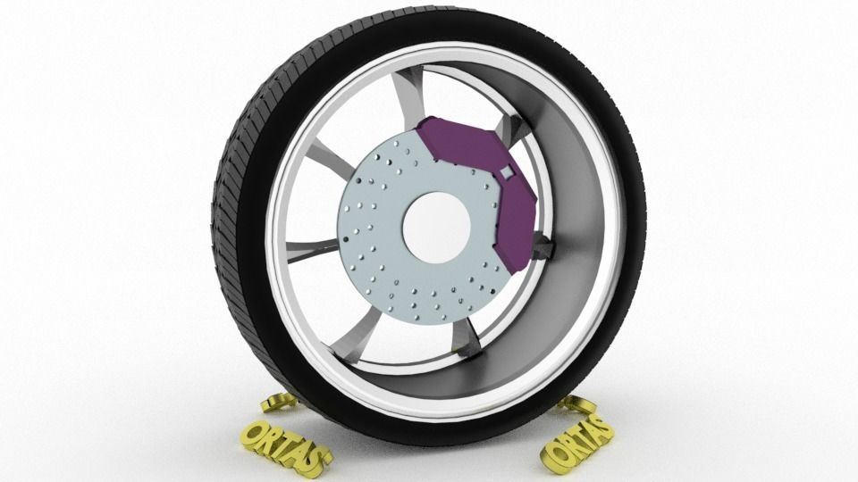 ORTAS CAR WHEEL RIM 131-132-133-134-135 GAME READY WHEEL 3D Model Collection_14