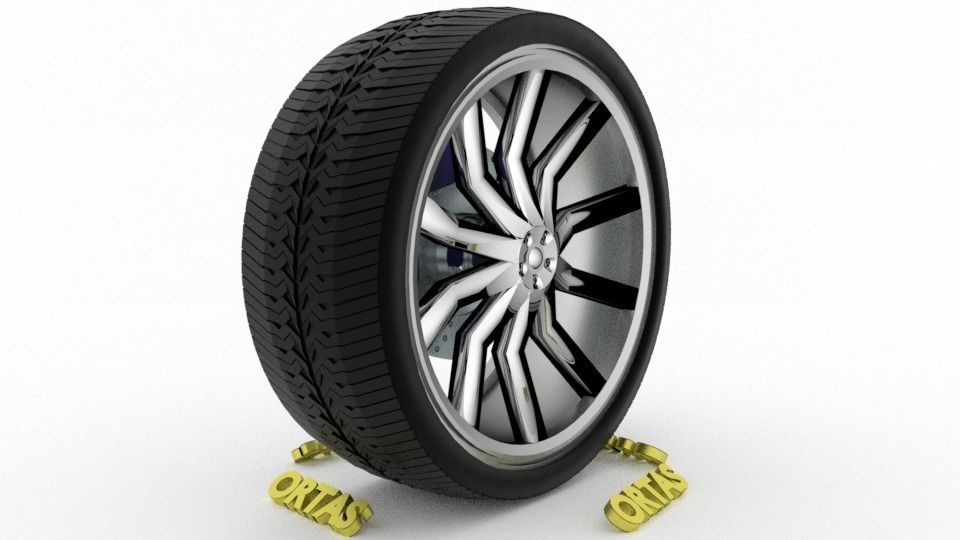 ORTAS CAR WHEEL RIM 131-132-133-134-135 GAME READY WHEEL 3D Model Collection_46