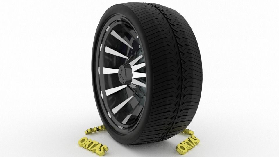 ORTAS CAR WHEEL RIM 131-132-133-134-135 GAME READY WHEEL 3D Model Collection_23