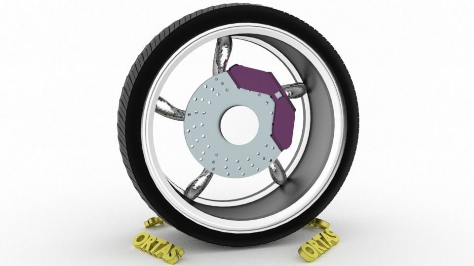 ORTAS CAR WHEEL RIM 131-132-133-134-135 GAME READY WHEEL 3D Model Collection_35