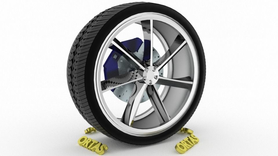 ORTAS CAR WHEEL RIM 131-132-133-134-135 GAME READY WHEEL 3D Model Collection_37