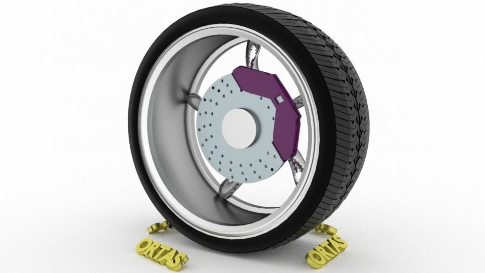 ORTAS CAR WHEEL RIM 131-132-133-134-135 GAME READY WHEEL 3D Model Collection_31