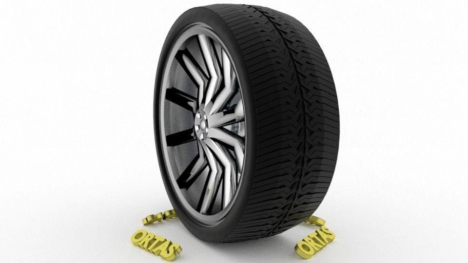 ORTAS CAR WHEEL RIM 131-132-133-134-135 GAME READY WHEEL 3D Model Collection_52