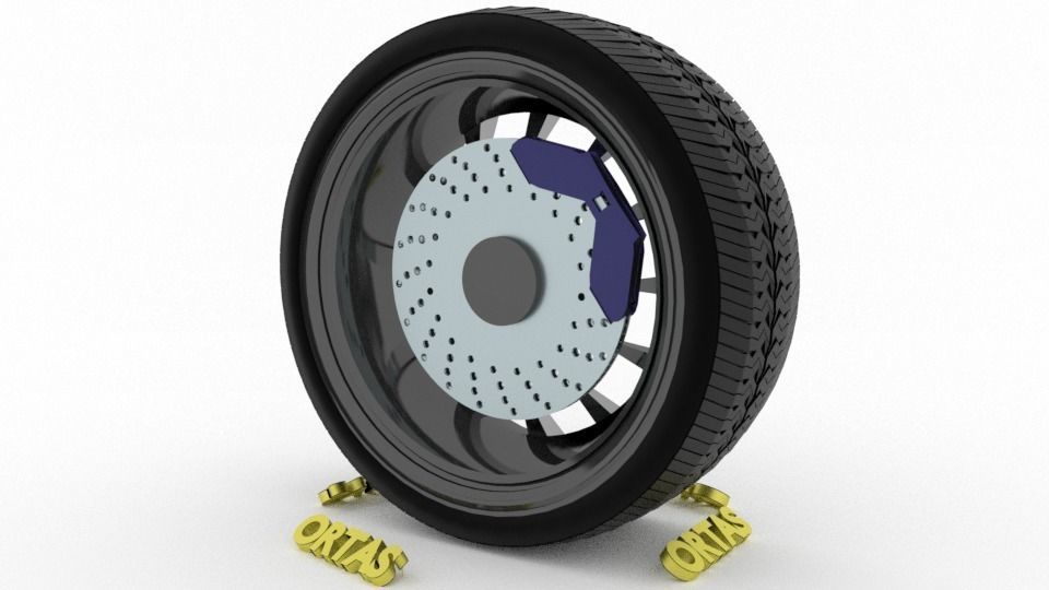 ORTAS CAR WHEEL RIM 131-132-133-134-135 GAME READY WHEEL 3D Model Collection_25