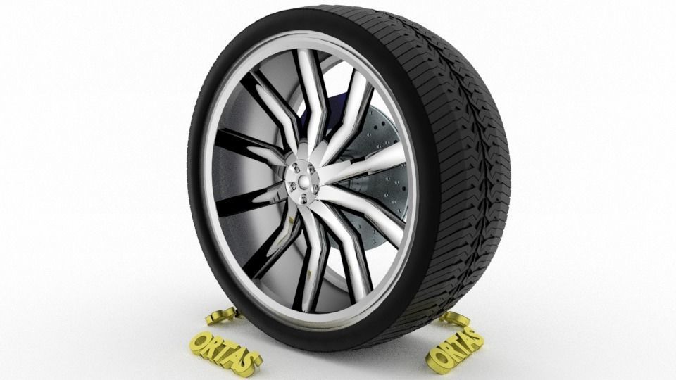 ORTAS CAR WHEEL RIM 131-132-133-134-135 GAME READY WHEEL 3D Model Collection_53