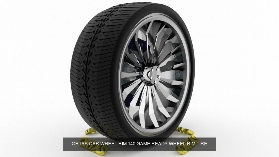 ORTAS CAR WHEEL RIM 136-137-138-139-140 GAME READY WHEEL 3D Model Collection_1