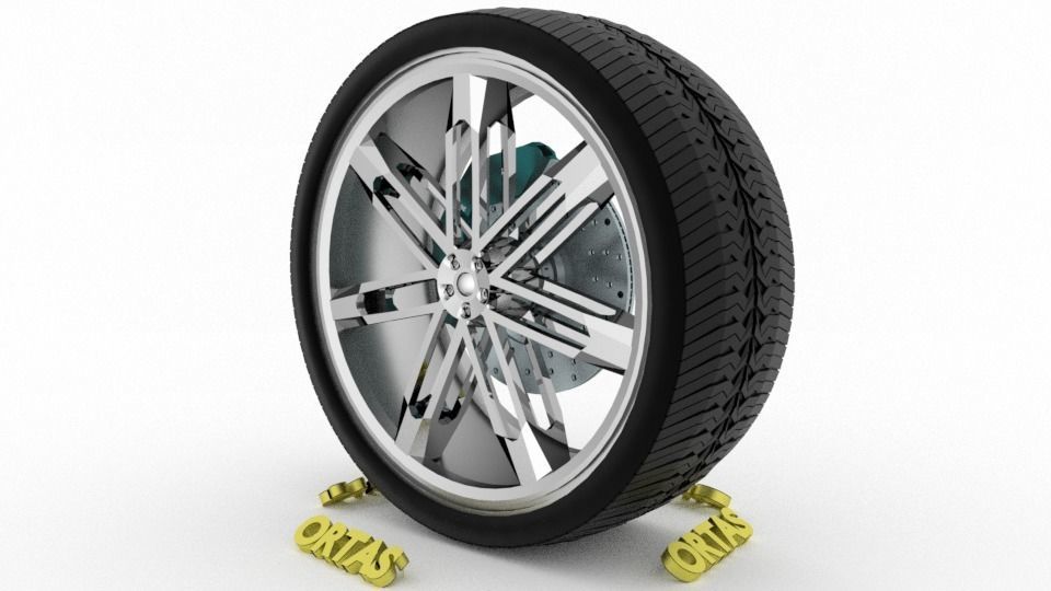ORTAS CAR WHEEL RIM 136-137-138-139-140 GAME READY WHEEL 3D Model Collection_43